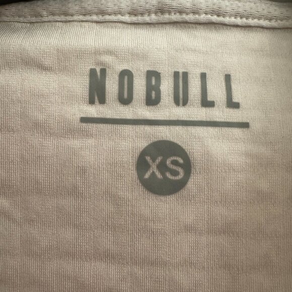 NOBULL  white full zip waffle knit jacket with hood size xs - Picture 2 of 5